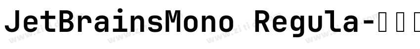 JetBrainsMono Regula字体转换